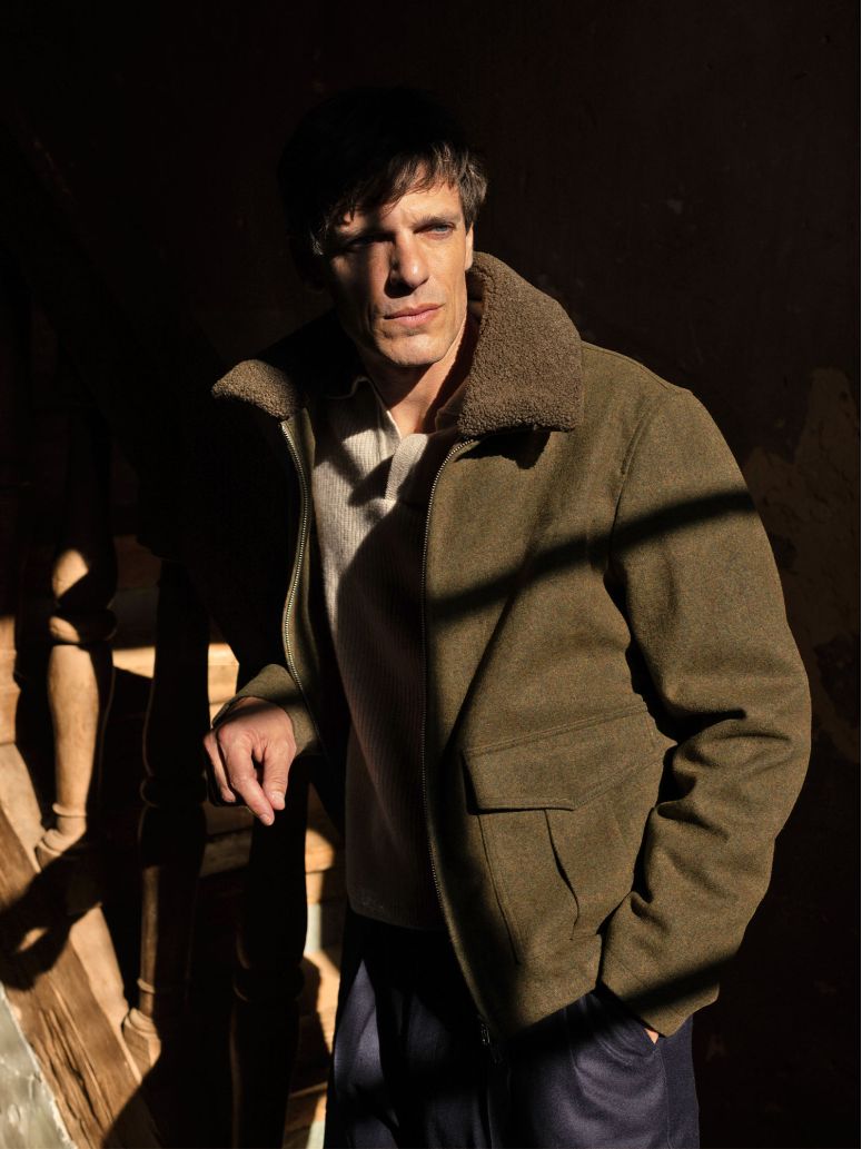Blouson zippé Vert loden John