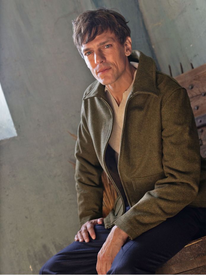 Blouson zippé Vert loden John