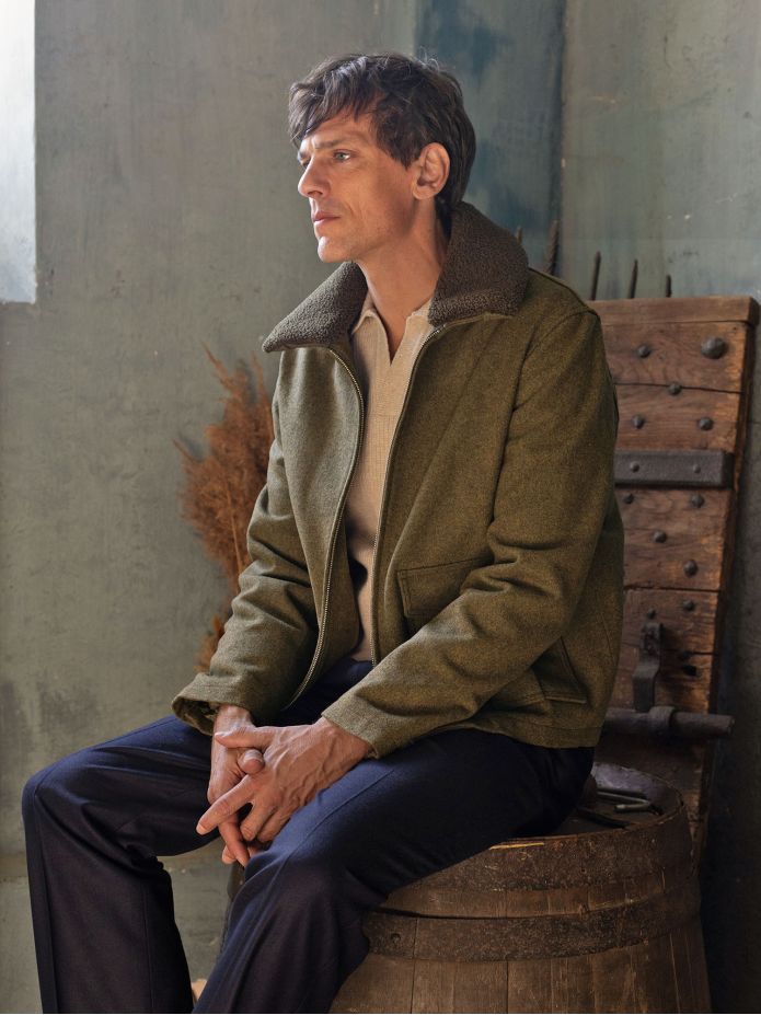 Blouson zippé Vert loden John