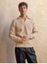 Pull col polo beige Finn