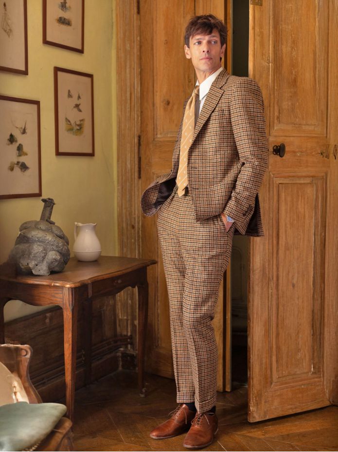 Pantalon de costume marron Ross