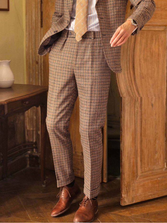 Pantalon de costume marron Ross