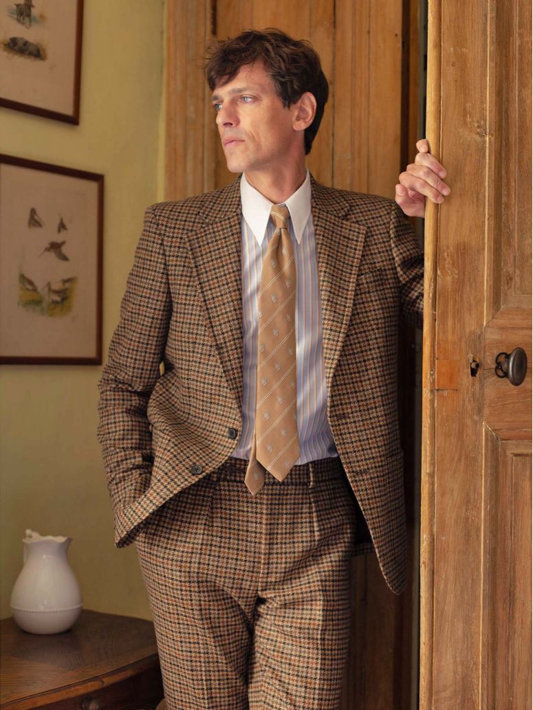 Veste de costume marron Ross
