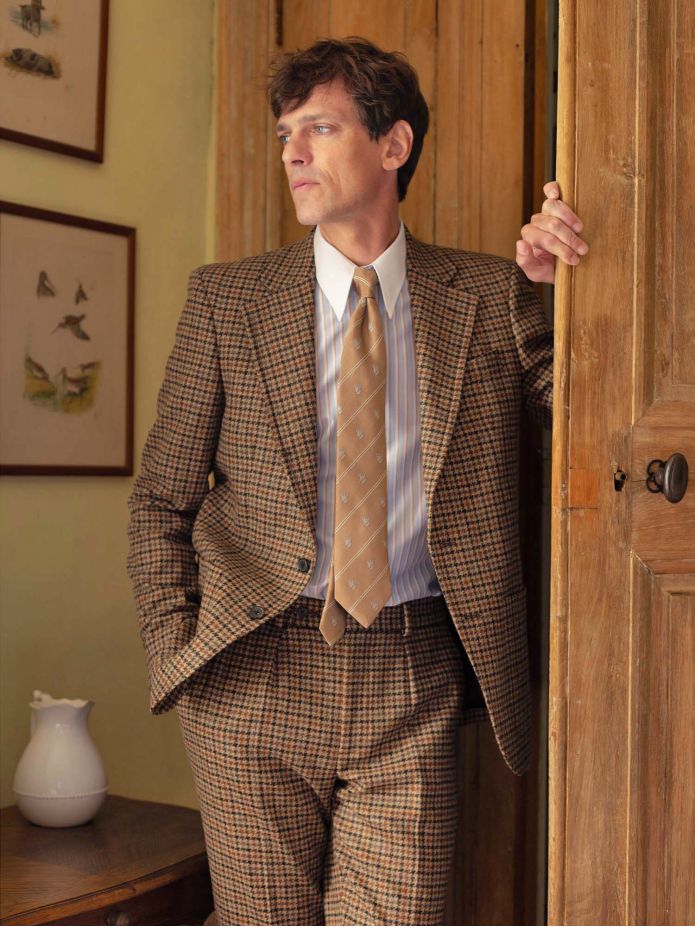 Veste de costume marron Ross