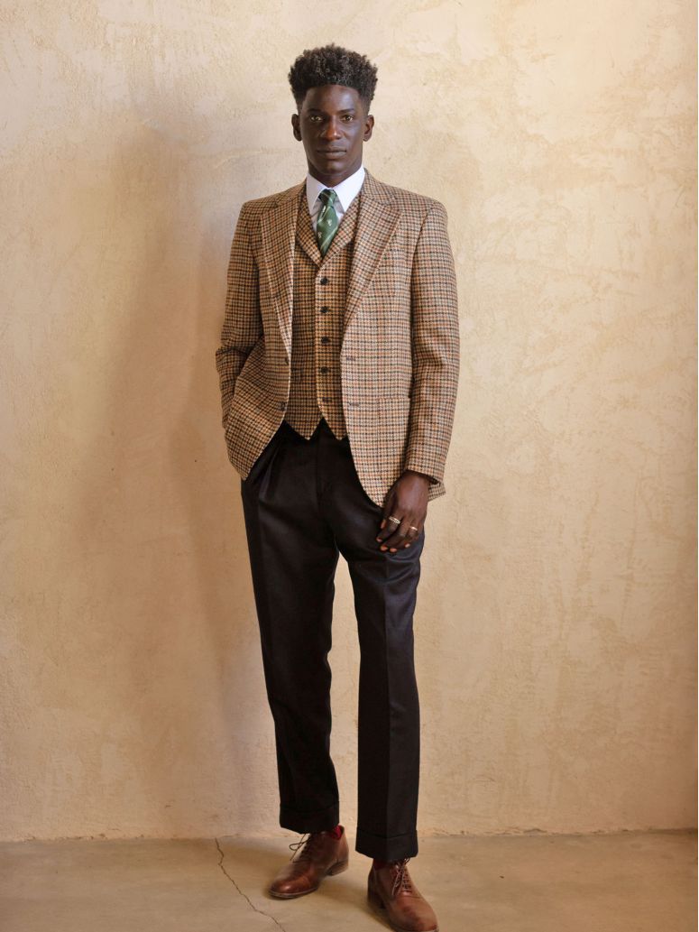 Veste de costume marron Ross