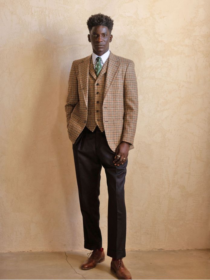 Veste de costume marron Ross