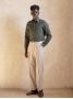 Pantalon flanelle taille haute beige Faro