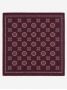 Pochette de costume bordeaux à motifs