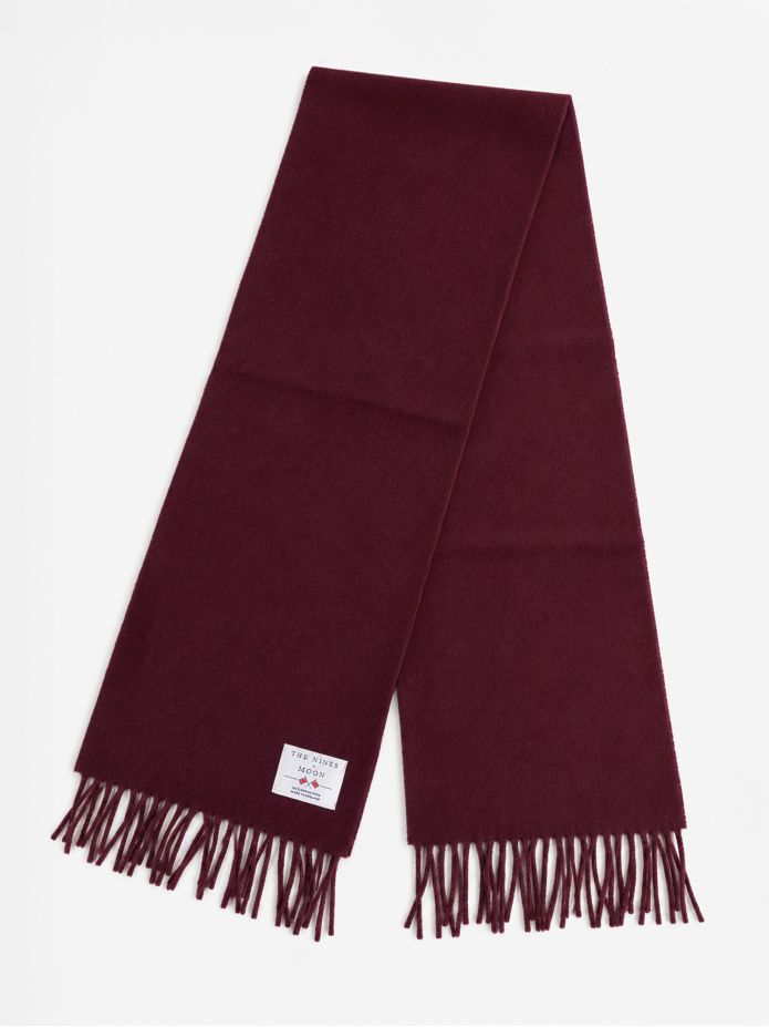 Écharpe en laine bordeaux The Nines x Moon