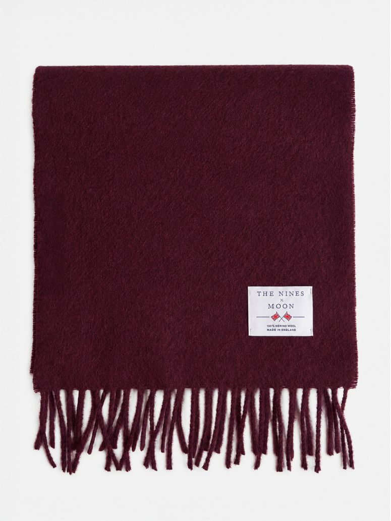 Écharpe en laine bordeaux The Nines x Moon