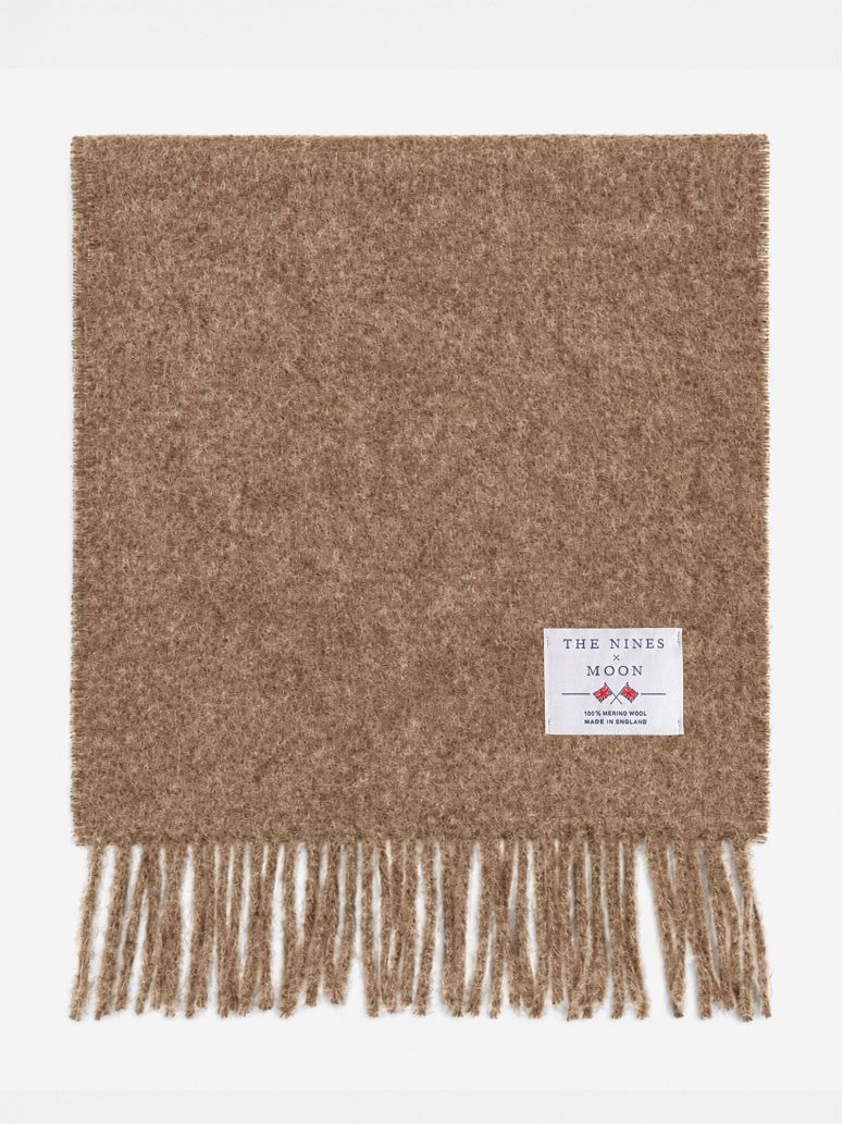 Écharpe en laine camel The Nines x Moon