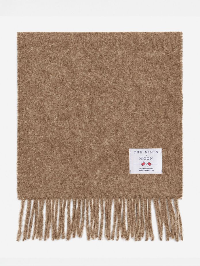 Écharpe en laine camel The Nines x Moon