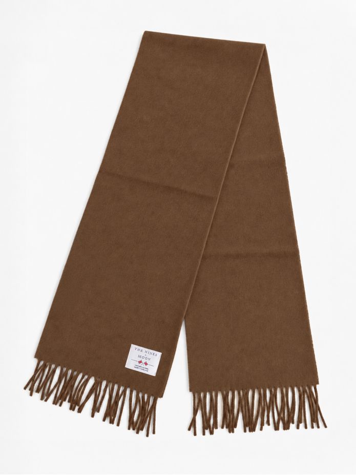 Écharpe en laine chocolat The Nines x Moon