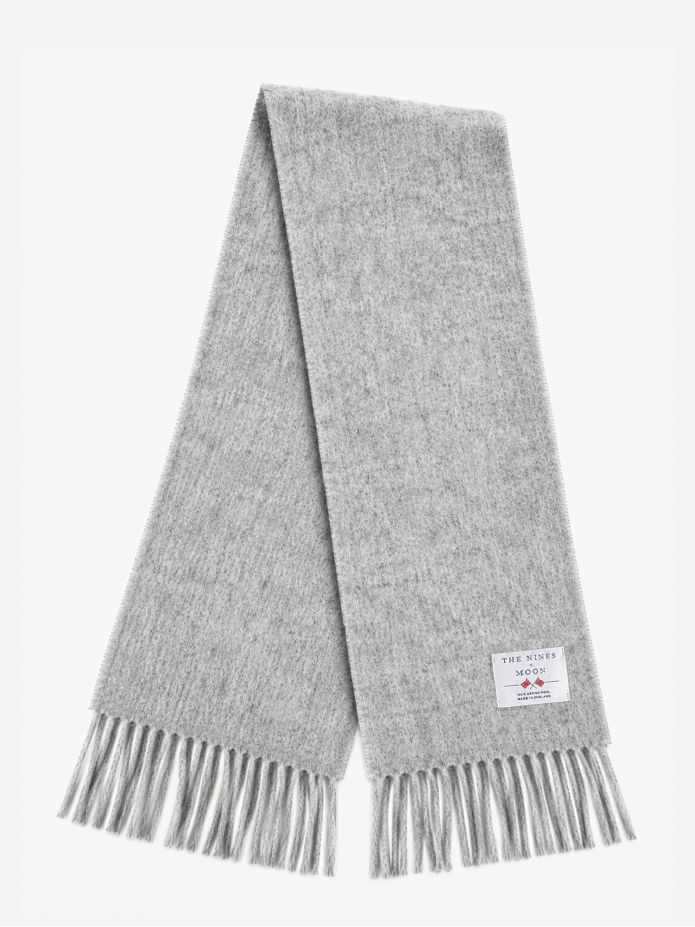 Écharpe en laine grise The Nines x Moon