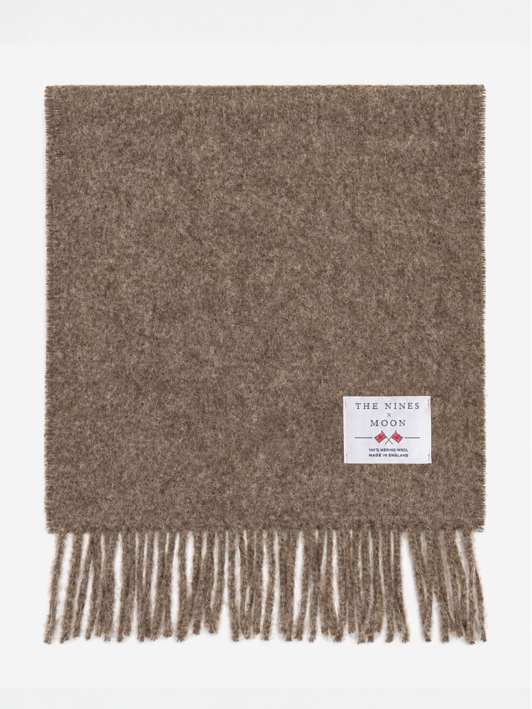 Écharpe en laine taupe The Nines x Moon