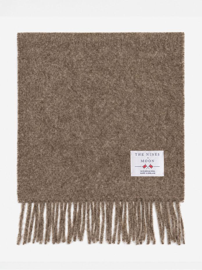 Écharpe en laine taupe The Nines x Moon