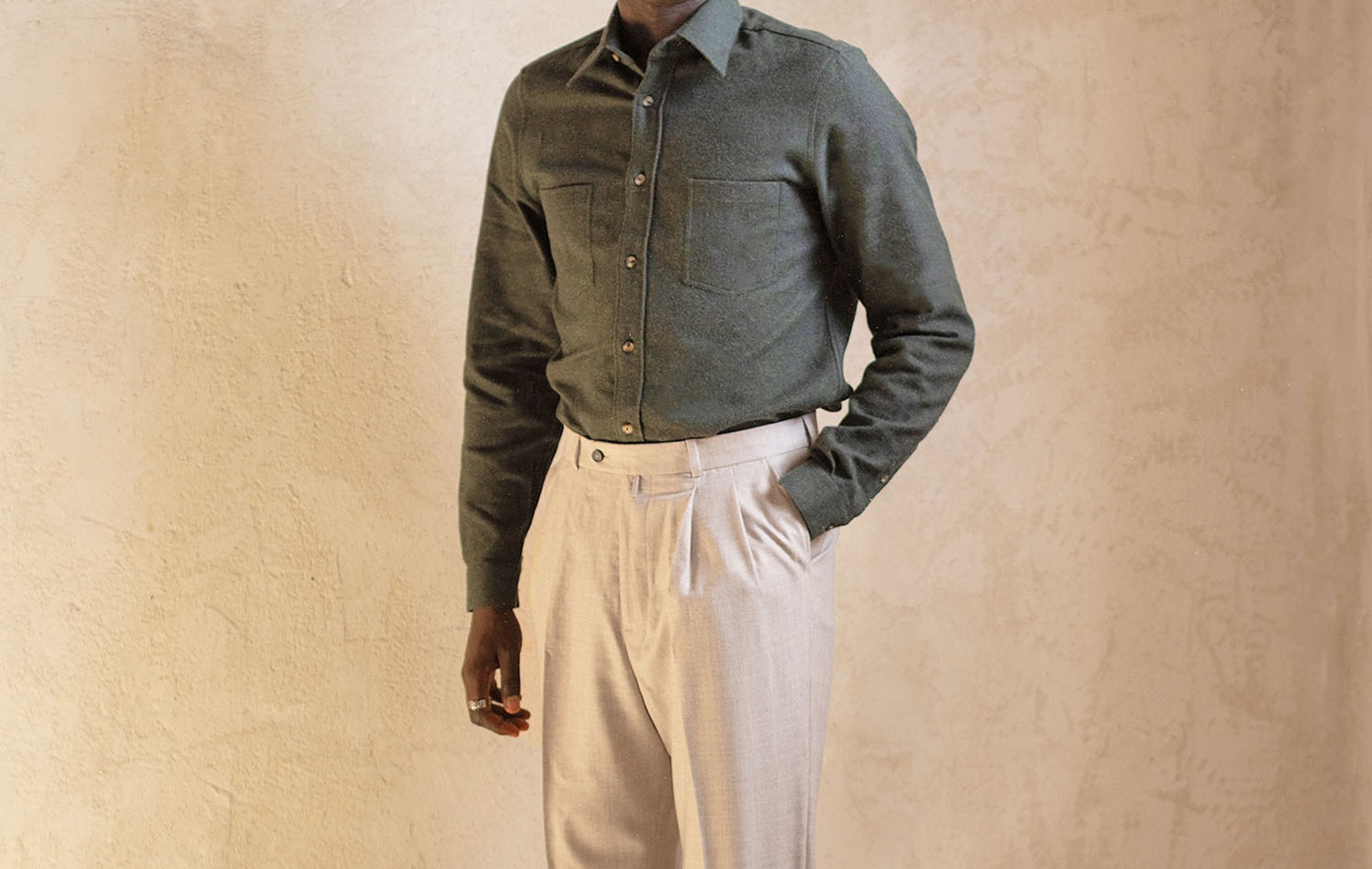 Pantalon taille haute élégant pour homme THE NINES
