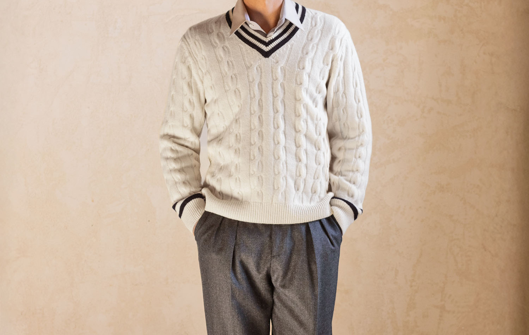 pull col v homme tendance