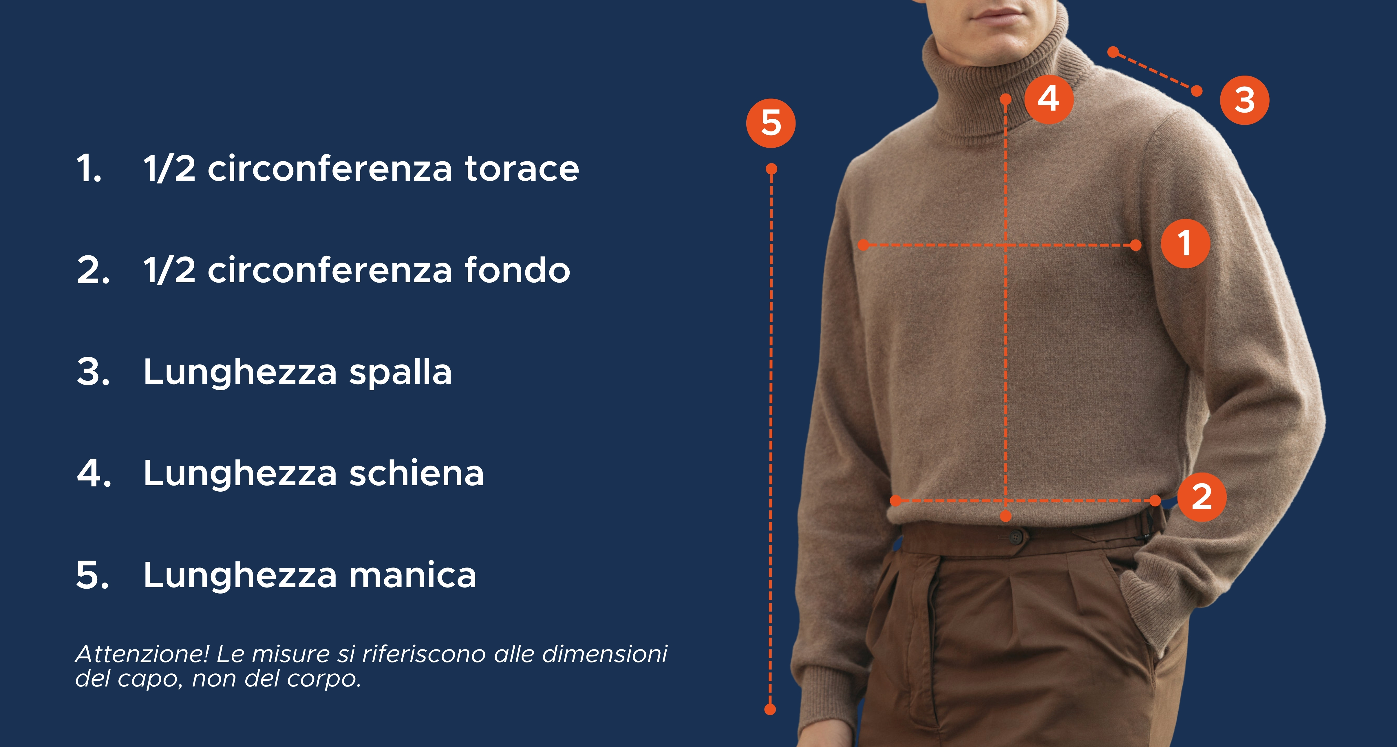 Guida alle taglie dei maglioni