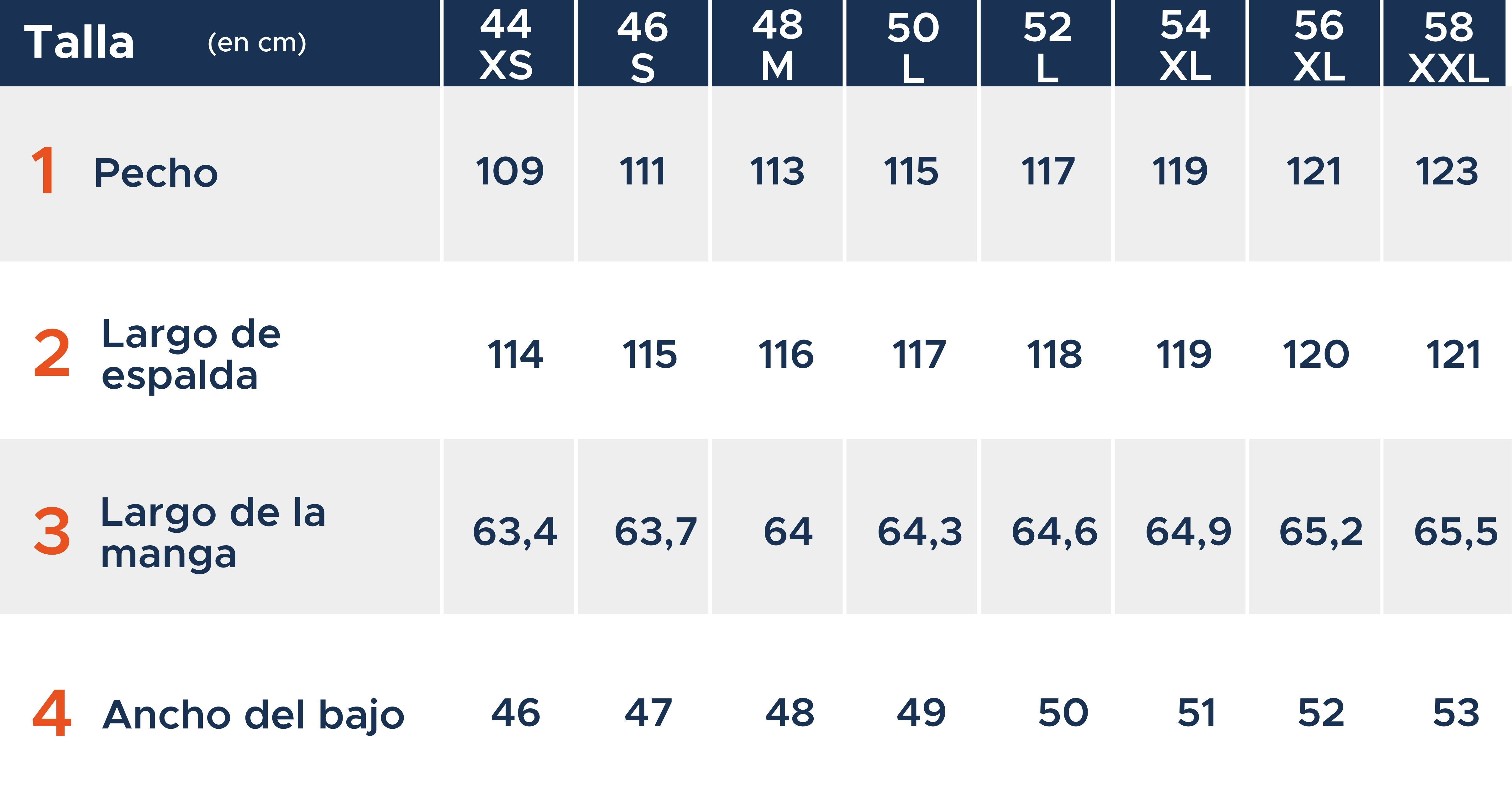 THE NINES Shirt Size Guide