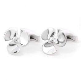 Boutons de manchette en argent massif