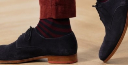 Chaussettes et mi-bas rayés bicolores: les secrets de fabrication