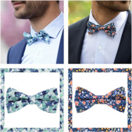 Noeud papillon Liberty: place aux fleurs
